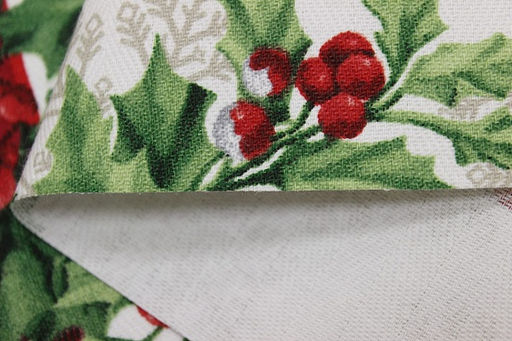 Дорожка Рождественский фонарик цв.зеленый, ш.0.5м, хлопок-100%, 228гр/м.кв - Купава фото 4