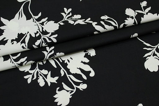 Перкаль Премиум (Digital) Эвридика цв.черный, ш.1.45м, хлопок-100%, 95гр/м.кв - Купава фото 5