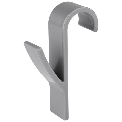 Цена за 2 шт. Набор крючков на полотенцесушитель (4 шт), 9,6*2,5*3 см, серый 109690