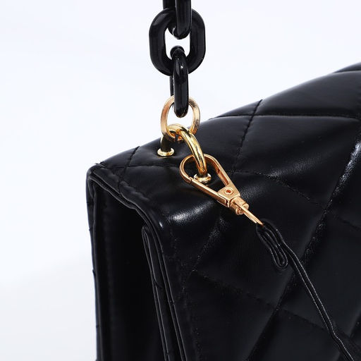 Сумка женская на магните, цвет чёрный