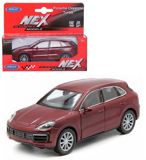 Welly. Машинка 1:38 "Porsche Cayenne Turbo" пруж. мех., арт.43773W-C вишневый