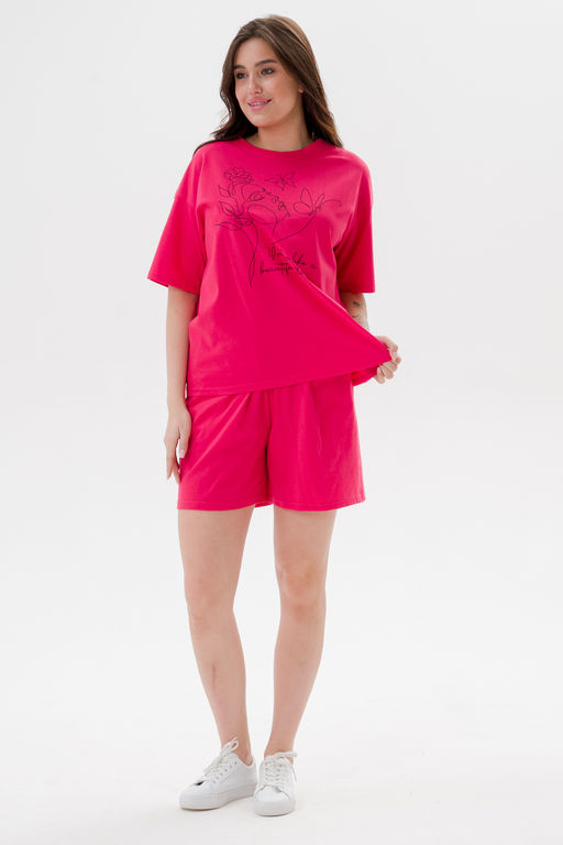 Пижама женская из кулирки Дива клубника - Амадэль фото 3