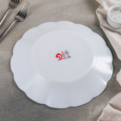 Тарелка обеденная Доляна «Летняя романтика», d=25,4 см, стеклокерамика