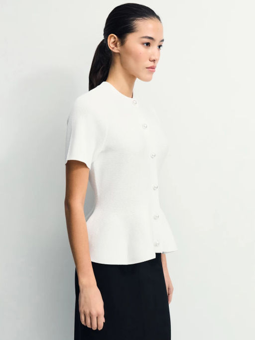 Приталенный джемпер с баской / Zarina