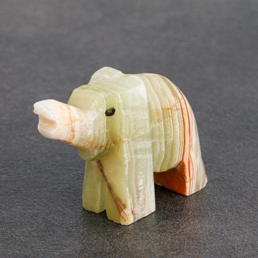 Цена за 10 шт. Фигурка «Слон», 5 см, оникс