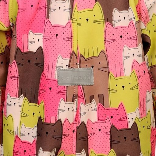 Софтшелл комбинезон детский Glen (весна-осень), 04 Розовый (принт коты)