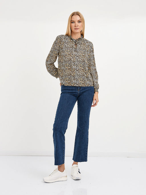 рубашка женская из вискозы с принтом - Glenfield фото 2