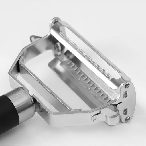 Овощечистка Доляна Venus, 21 см, нержавеющая сталь, чёрная  фото 3