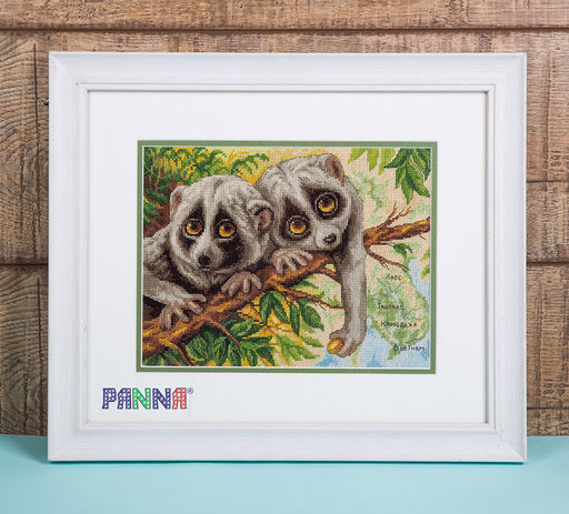 Набор для вышивания PANNA J-1790 Скромные лори 24 х 18 см