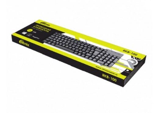 Клавиатура Ritmix "RKB-100" (15119370) USB, черная