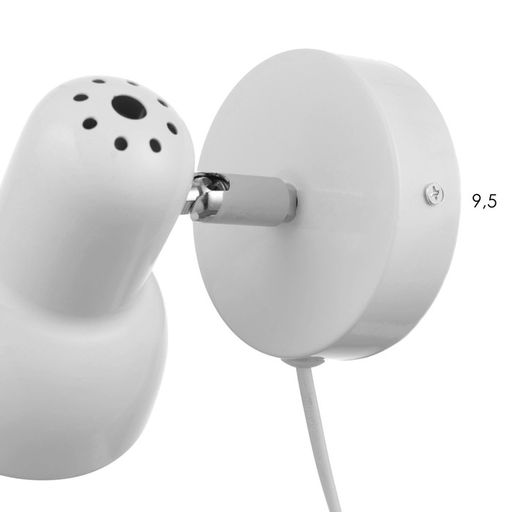 Светильник Бра «Севантос», с проводом, Е27, 40 Вт, белый, 9×9×14 см