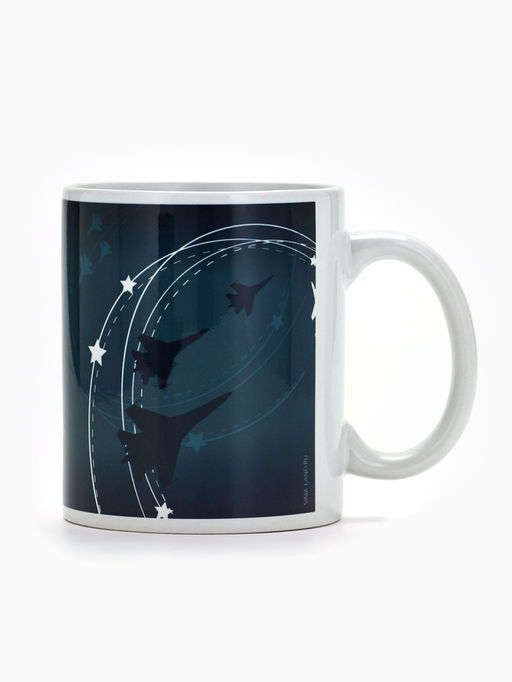 Кружка керамическая с сублимацией 23 февраля. Самолеты, 320 мл