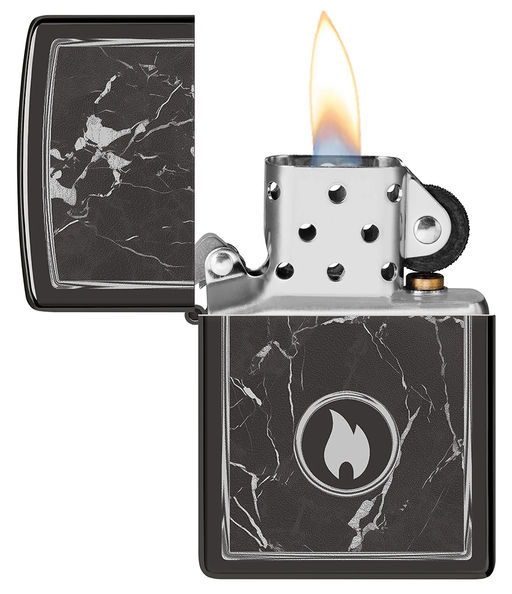 Зажигалка ZIPPO Пламя на мраморе | Marble Flame 46571  фото 3