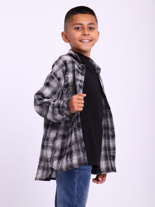 РБ018 Рубашка Дакота (черный) - Милаша фото 3