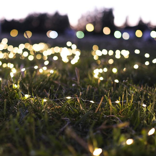 Гирлянда Нить 10 м роса, IP20, серебристая нить, 100 LED, свечение тёплое белое, 12 В - Luazon lighting фото 3