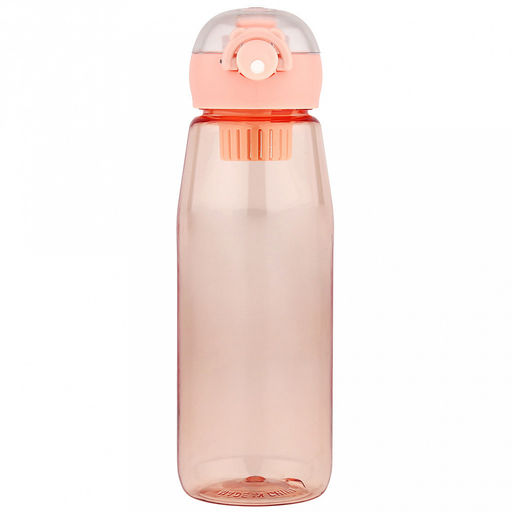 Бутылка пластмассовая для воды (напитков), набор 2 штуки: 0,95л д8см h25,5см, герметичная, закручивающаяся крышка с поильником, с кнопкой-фиксатором, силиконовый подвес, фильтр; 2,7л д11,9см h31см, герметичная, закручивающаяся крышка с поильником, с - Домашняя мода фото 3