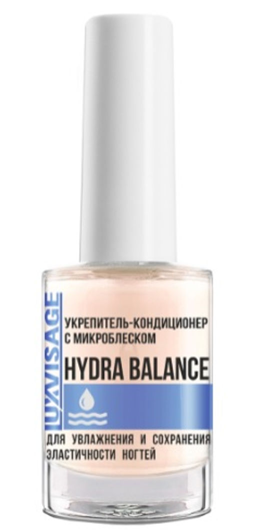Luxvisage Укрепитель-кондиционер с микроблеском Hydra Balance д/увлажнения и сохранения эластичности ногтей