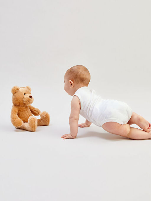 Organik Kuma? Erkek Bebek ??t??tl? Bodysuit 2li