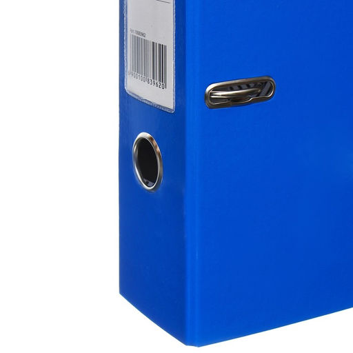 Пaпкa-регистратор А4 75мм Calligrata ламинированная, джинсовый синий  фото 4