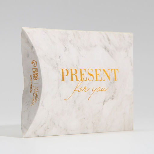 Цена за 5 шт. Коробка подарочная складная фигурная, упаковка, «Мрамор», 11×8×2 см