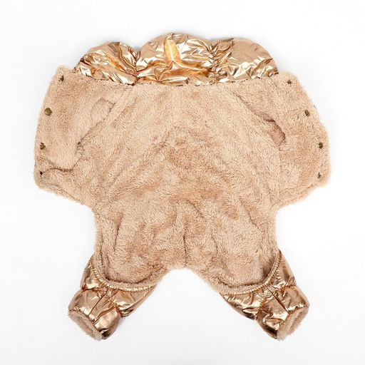 Комбинезон Блеск, размер L (ДС 34 см, ОГ 47, ОШ 32 см, до 10 кг), золотой - Simaland фото 7