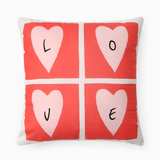 Подушка Этель Love, 40*40 см, 100% п/э, велюр