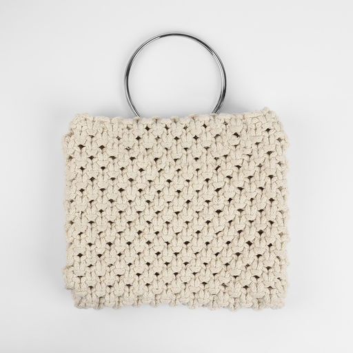 Цена за 2 шт. Ручки для сумки «Круг», металлические, d = 10 см, 2 шт, цвет серебряный