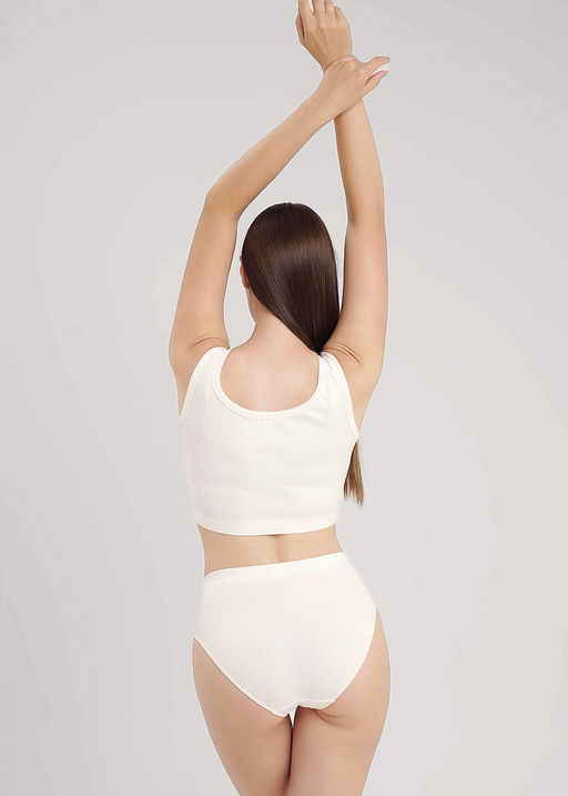 Топ женский Экрю - Clever wear фото 7