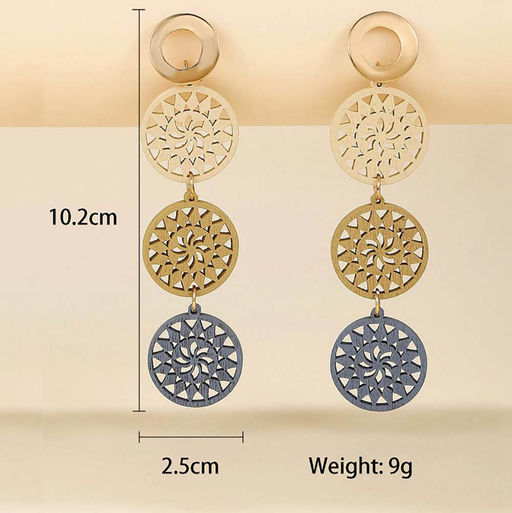 Серьги длинные на гвоздиках арт. 13 3296 (id 274507) - Rada фото 2