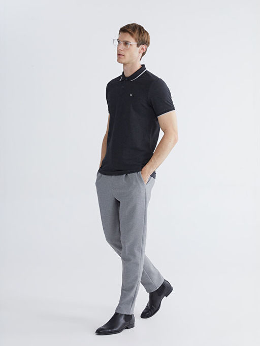 Polo Yaka D?z Erkek Ti??rt