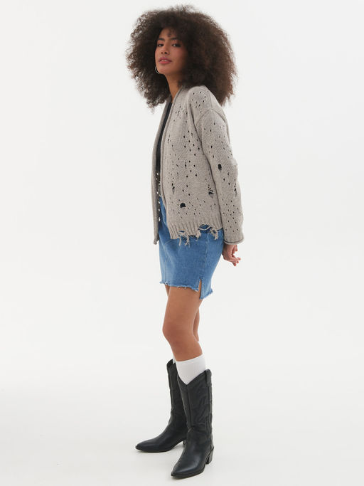 Кардиган л1342 бежевый - Стим фото 28