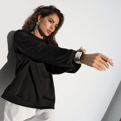 Свитшот Привычка быть стильной (блэк) - Charutti фото 2