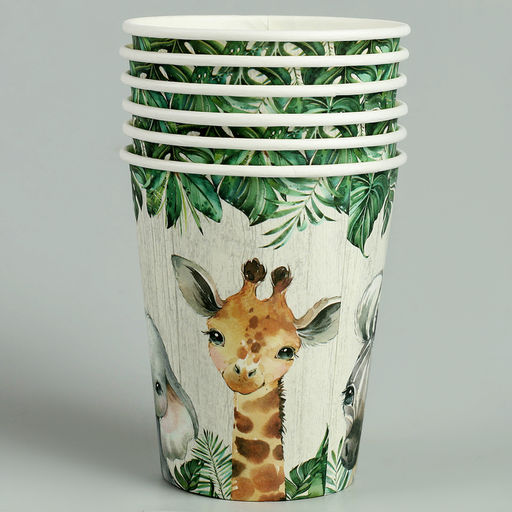 Стаканы бумажные Животные, 6 шт - Страна карнавалия фото 4