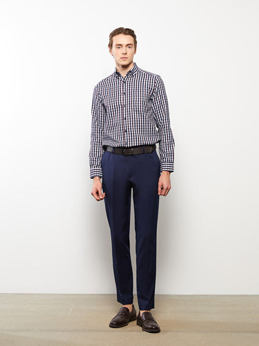 Regular Fit Uzun Kollu Ekose Arm?rl? Erkek G?mlek