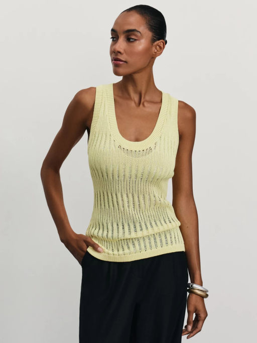 Майка ажурной вязки из вискозы / Zarina  фото 7