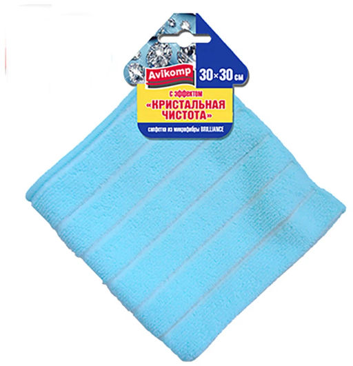 Avikomp салфетка из Микрофибры Brilliance с эффектом Кристальная чистота, 30х30см, 1шт
