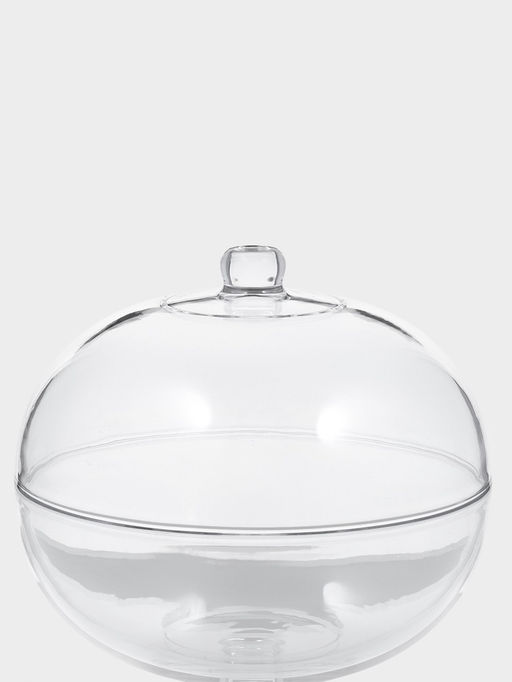 Подставка для торта Magistro «Цветочки», 29×23 см, на ножке, с крышкой-клош, стекло, прозрачная