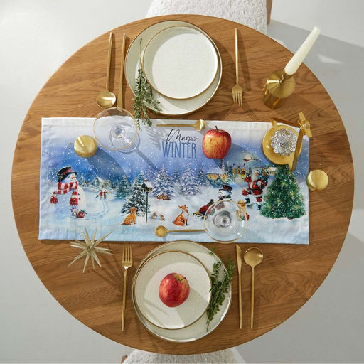 Дорожка Этель Рождественский вечер 30х70 см, 100% хлопок, саржа 190 г/м2 фото 5