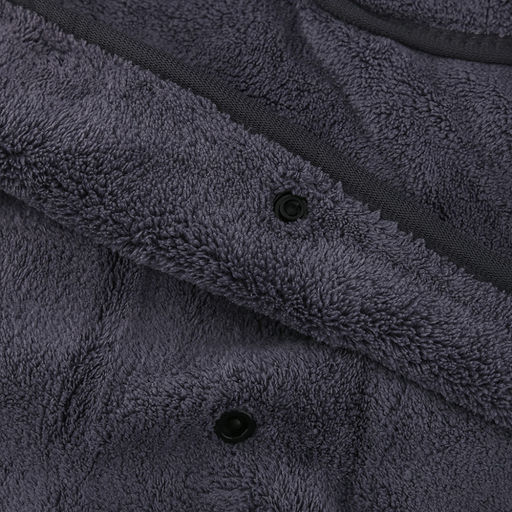 Килт махровый Хозяин 75х175см, хлопок 100%, на резинке с липучкой, на кнопке, с карманом, вышивка Boss; с полотенцем 75х36см, серый (Китай) - Домашняя мода фото 4