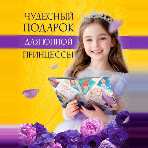 Энциклопедия в твёрдом переплёте «В мире принцесс», 48 стр.