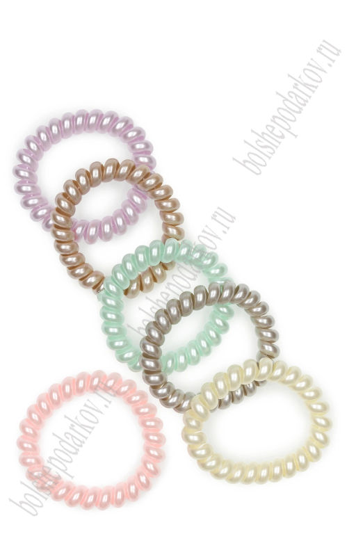 Резинки-пружинки для волос 5,5 см (12 шт) SF-7806, ассорти №3