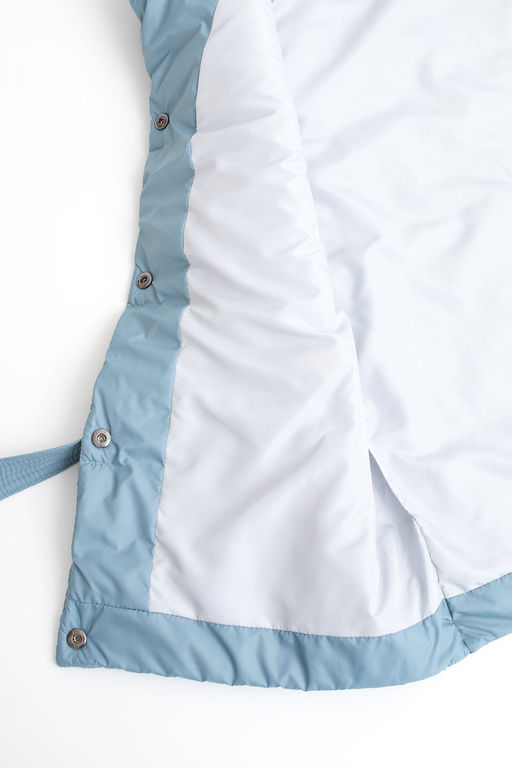 Жилет со стойкой oversize эвкалипт
