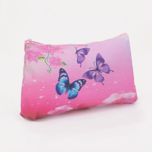 Цена за 3 шт. Косметичка на молнии, розовая