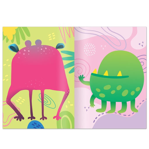 Книга с наклейками Забавные страшилки. Создай своего монстрика, 12 стр., 78 наклеек - Буква-ленд фото 3