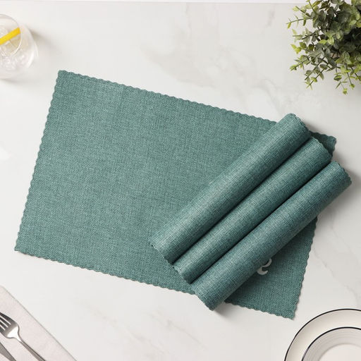 Набор салфеток сервировочных Доляна Coffee, 4 шт, 4429 см, цвет бирюзовый  фото 4