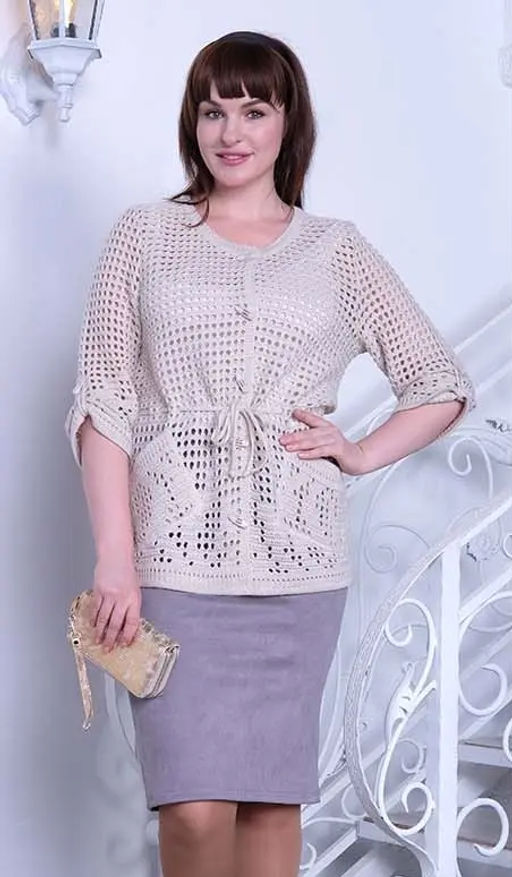 ЗЛАТА Жакет з-83/лен