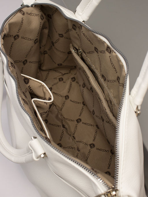 LACCOMA сумка Моника-Л815-белый эко кожа хлопок  фото 10