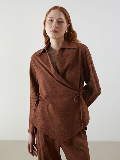Kruvaze Yaka Oversize Kad?n Kimono