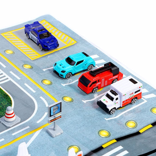 Парковка детская Аэропорт, подвижные элементы, самолёт, с аксессуарами - Автоград фото 6