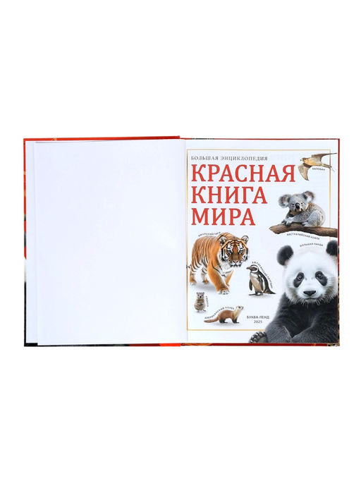 Энциклопедия «Красная книга мира», 160 стр., книга в твёрдом переплёте